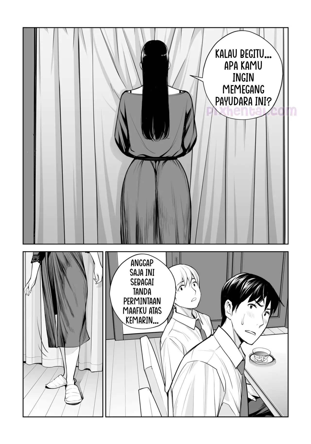 Komik hentai xxx manga sex bokep Kurokami Onna no Fudeoroshi Mbak-Mbak Kasir Bohay Penggoda Perjaka 30